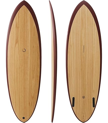Amazon.com : nanazero Wood Skin Surfboard Mid Length MID01 6'4